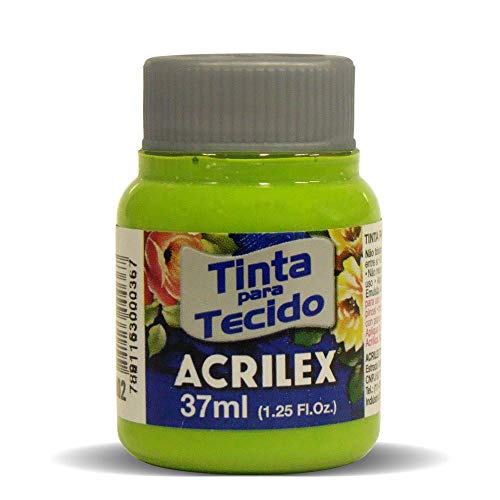 Acrilex Pintura Textil al Agua Verde Manzana 37 ml Ref. 802