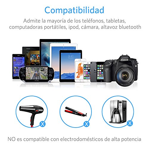 Adaptador Enchufe, Milool Cargador USB + Tipo C Puertos, Adaptadores Multiples de Viajes Universal con Dos Seguridad de Fusibles de Corriente para EEUU,AU,Asia,Estados Unidos más de 150 Países (Azul