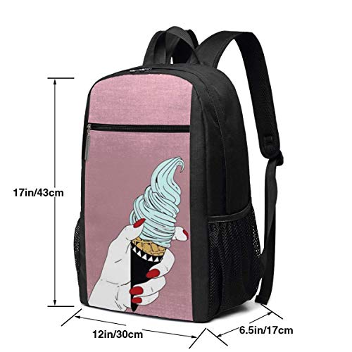 Adhyr Mochila de Viaje para Helados, Mochila Resistente al Agua para Ordenador de Escuela universitaria, Mochila para Ordenador portátil de 17 Pulgadas