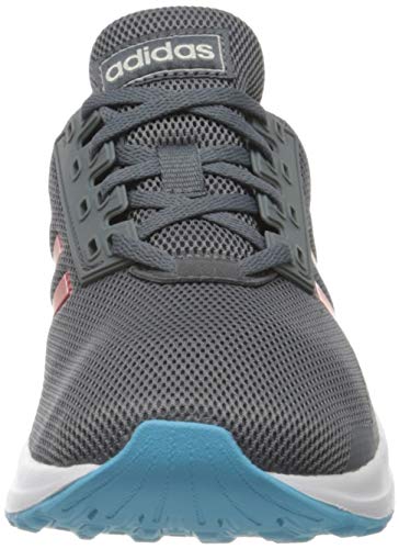 adidas Duramo 9 K, Zapatillas para Correr Unisex Niños, Onix/Scarlet/Bright Cyan, 31 EU