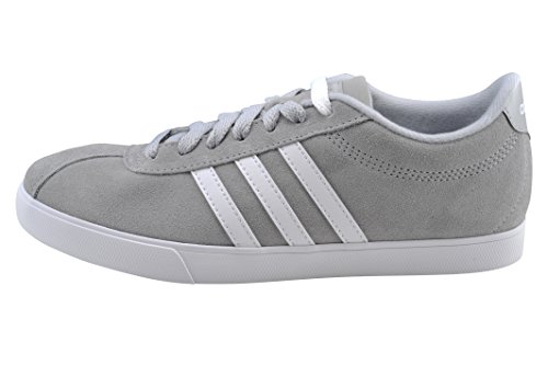 Adidas Mujeres Sandalias de Piso, Light Onix/White/Metallic Silver, Talla 7.5