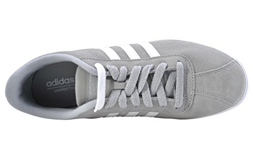 Adidas Mujeres Sandalias de Piso, Light Onix/White/Metallic Silver, Talla 7.5