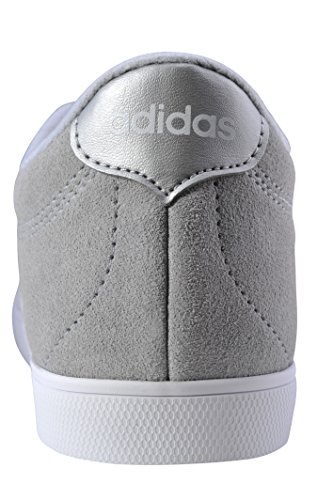 Adidas Mujeres Sandalias de Piso, Light Onix/White/Metallic Silver, Talla 7.5