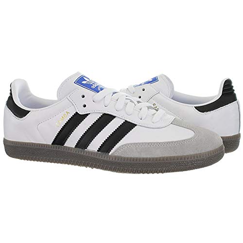 Adidas Samba OG, Zapatillas de Gimnasia para Hombre, Blanco (Footwear White/Core Black/Clear Granite 0), 44 2/3 EU