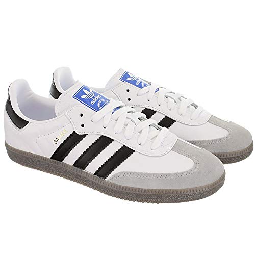 Adidas Samba OG, Zapatillas de Gimnasia para Hombre, Blanco (Footwear White/Core Black/Clear Granite 0), 44 2/3 EU