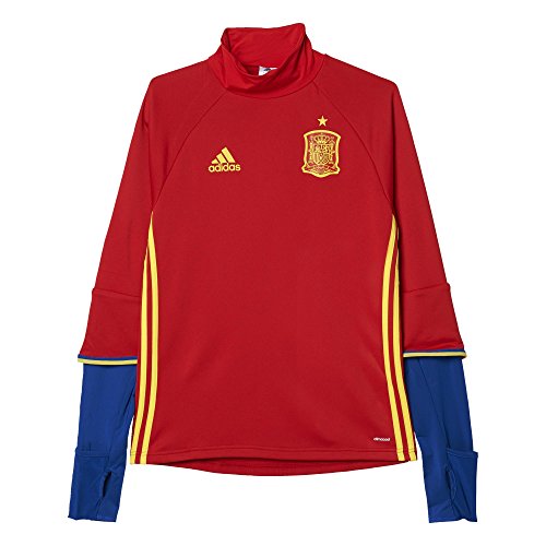 adidas UEFA Euro 2016 Camiseta Manga Larga de Entrenamiento, Hombre, Rojo/Amarillo/Azul, S