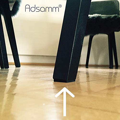 Adsamm® | 8 x almohadillas de fieltro | Ø 50 mm | gris | redondo | Protectores de suelo para patas de mueble | auto-adhesivos | con grosor de 3,5 mm de la máxima calidad