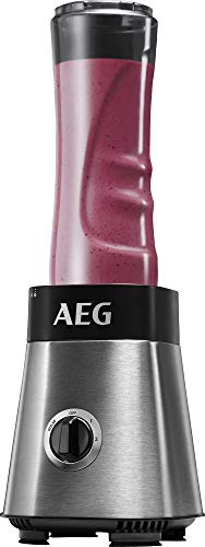 AEG SB2900 Batidora Vaso Con Accesorios Good To Go, Apta para Lavavajilla, 400 W, Gris