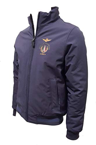 Aeronautica Militar AB1771 - Chaqueta azul con flechas tricolores para hombre de invierno, chaqueta, pantalón, sudadera 08184 Blu Navy XX-Large