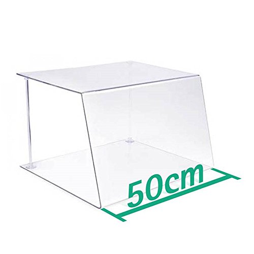 A+H Kunststoffe – Cristal protector para mostrador de establecimiento hostelero, tipo 1, longitud 50 cm, de PETG, cristal transparente, Stärke 4mm