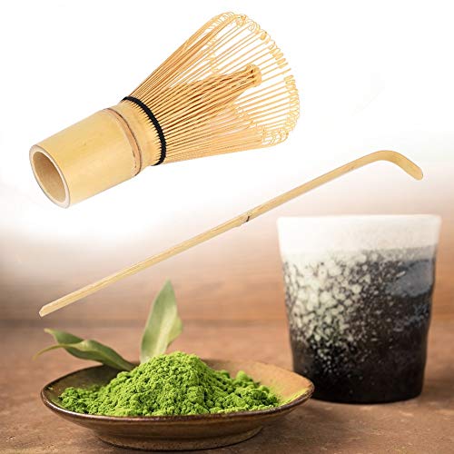 Aiggend Juego for Hacer Matcha, Piezas de Repuesto for la Ceremonia del té de bambú Tetera for té Matcha Batidora for Huevos Juego for té Matcha