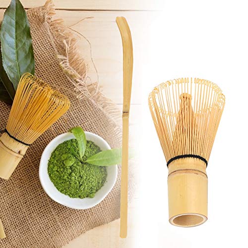 Aiggend Juego for Hacer Matcha, Piezas de Repuesto for la Ceremonia del té de bambú Tetera for té Matcha Batidora for Huevos Juego for té Matcha