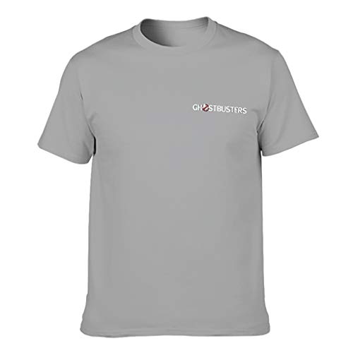 Ainiteey Camiseta de algodón BustersGhost Logo 3D Impreso Camiseta para Hombres Mujeres Fantasma gris 2xl