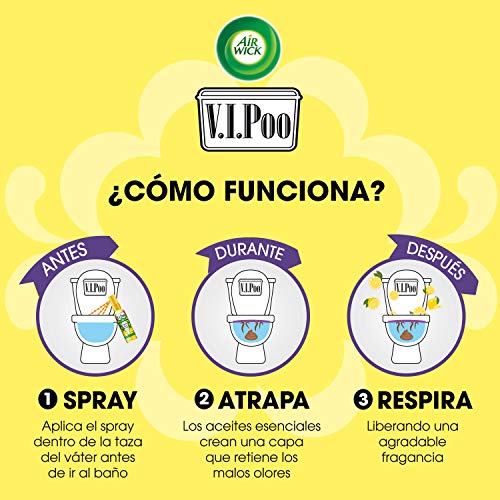 Air Wick VIPoo Spray para el WC, Frutas del Bosque - 55 ml