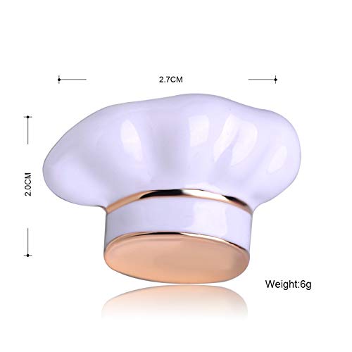 AIXZHEN Broche De Forma De Gorro De Esmalte para Mujeres, Hombres, Cocinero, Restaurante, Insignia, Ropa, Accesorios, Alfileres De Solapa, Broche De Aleación