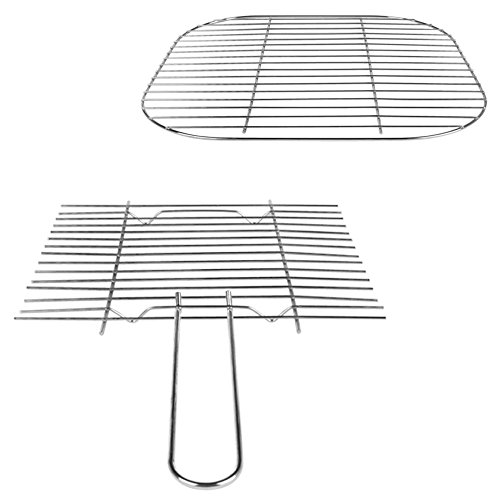 Aktive - Barbacoa de 4 patas con tapa, 36 x 36 x 35 cm (52735)