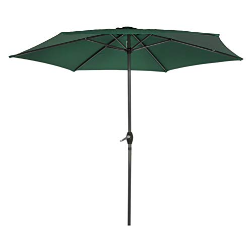 Aktive - Parasol hexagonal Garden diámetro 2,5 m - Mástil de aluminio 34 mm - Color verde (ColorBaby 53868)