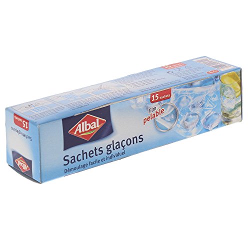 Albal - bolsas de cubitos de hielo - Caja de 15 bolsas