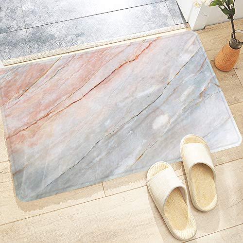 Alfombrilla de Baño Antideslizantes de 60X100 cm,Mármol, piedra de ónix con textura natural, destacad,Tapete para el Piso Lavable a Máquina con Microfibras Suaves Absorbentes de Agua para Bañera Ducha