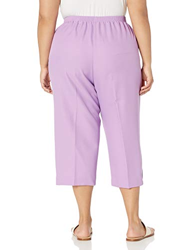 Alfred Dunner Capri de ajuste clásico para mujer -  Morado -  10 Pequeñoe US