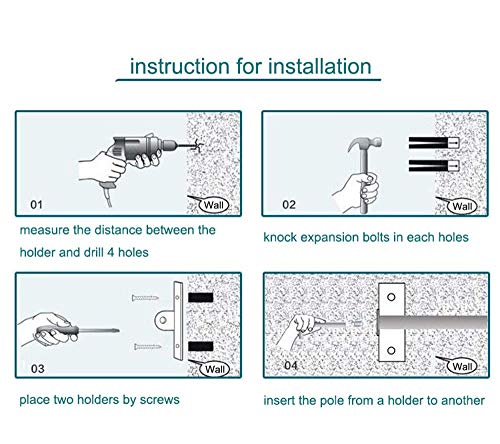 Alicemall Colgador de Toallas Multifuncional Bastidores Colgantes para Accesorios de Cocina y Baño Acero Inoxidable de 100 cm con 15 Ganchos