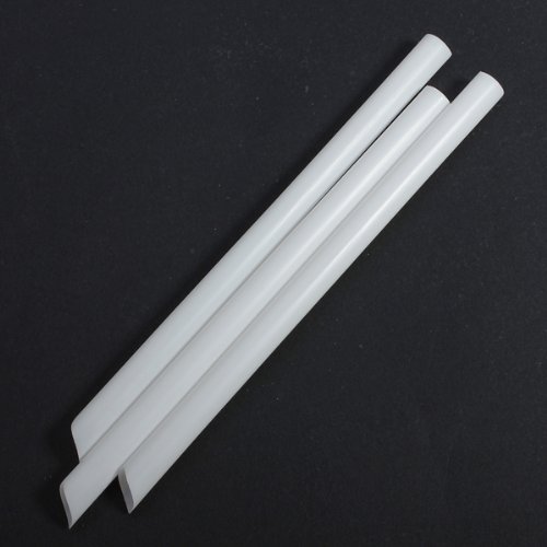 Aliciashouse 100PCS Plastic Big Boba Bubble Pearls Tea Drinking Straws -White