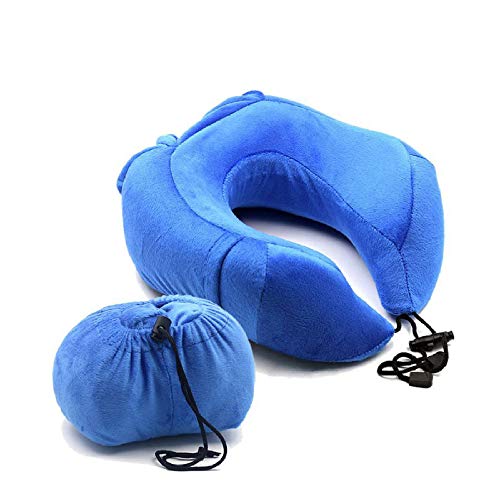 Almohada En Forma De U Para Dormir 100% AlgodóN PortáTil Almohada De Viaje Memoria AlgodóN Cuello U Almohada Cuello Almohada Almohada Cervical En Forma De U, Gris Oscuro