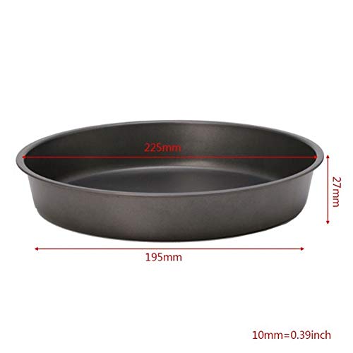 Alta calidad 3pcs Ronda Deep Dish pizza sartén antiadherente Bandeja de horno Pie herramienta de la cocina de acero 22cm Hornear