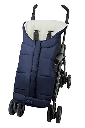 Altabebe Active Line - Saco de invierno para silla de coche, 0-12 meses, color azul marino/blanco