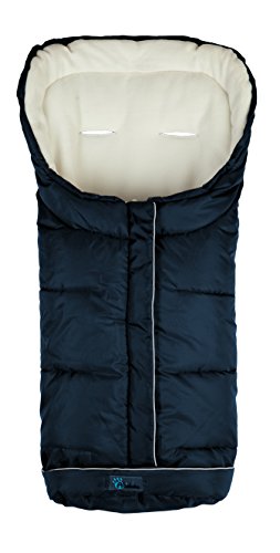 Altabebe Active Line - Saco de invierno para silla de coche, 0-12 meses, color azul marino/blanco