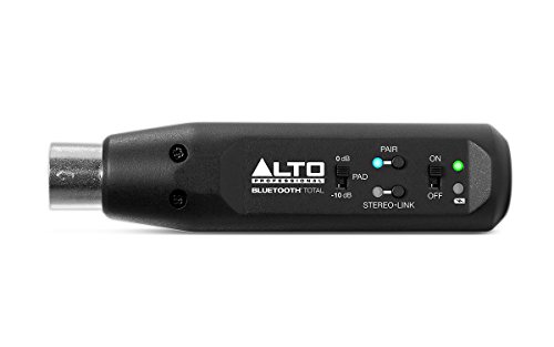 ALTO Professional Bluetooth Total - Receptor bluetooth de audio, profesional y recargable con Bluetooth y XLR para sistemas PA y mezcladores