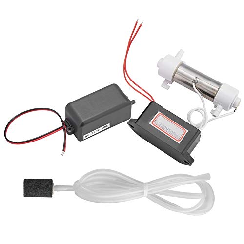 Alupre 500 MG del ozonizador de Tubos del generador de ozono con los Accesorios compatibles con el Hogar purificador de Aire Esterilización 220V