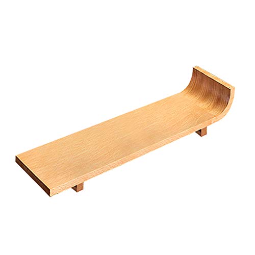 Amadon Plato Rectangular De Madera para Sushi, Cocina Japonesa Plato para Servir Sushi, Bandeja para Comidas De Fiesta Salmón Nigiri, Decoración De Vajilla para Restaurante En Casa,19.6 inch/50 cm