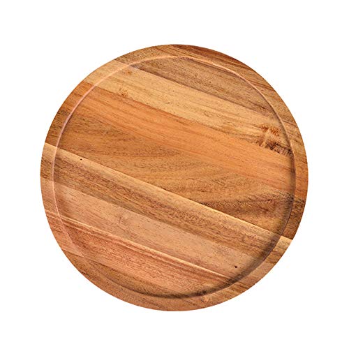 Amadon Plato Redondo Plano para Tartas Bandeja para Postre De Pan, Bandeja Giratoria Lazy Susan, Que Se Utiliza como Organizador De Pequeñas Botellas De Especias Base Giratoria,B,8 inch/20.4 cm