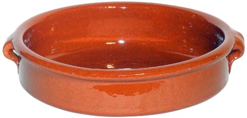 Amazing Cookware - Fuente Redonda (Terracota, 20 cm), Color marrón