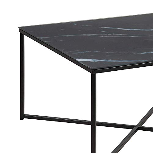 Amazon Brand - Movian Rom - Mesa de centro, 80 x 80 x 45 cm, negro