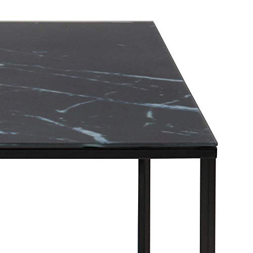 Amazon Brand - Movian Rom - Mesa de centro, 80 x 80 x 45 cm, negro