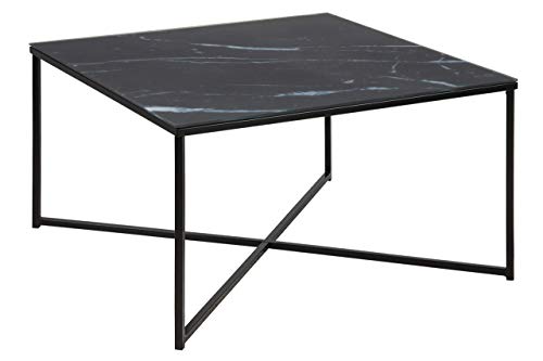 Amazon Brand - Movian Rom - Mesa de centro, 80 x 80 x 45 cm, negro