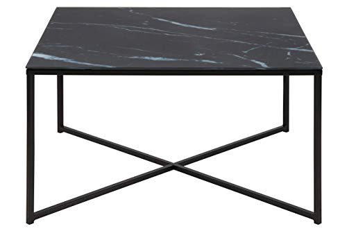 Amazon Brand - Movian Rom - Mesa de centro, 80 x 80 x 45 cm, negro