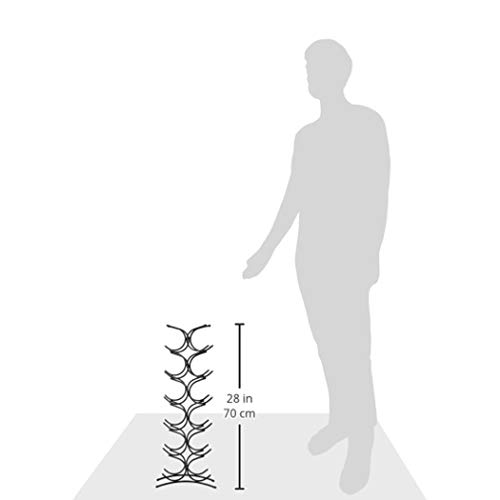 AmazonBasics – Botellero para 12 botellas de vino, negro