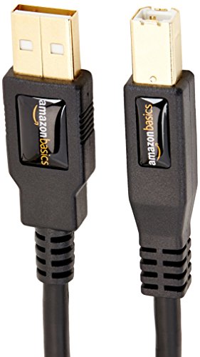 AmazonBasics - Cable USB 2.0 de tipo A macho a tipo B macho (3 m)