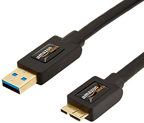 AmazonBasics - Cable USB 3.0 A macho a micro B (0,9 m)