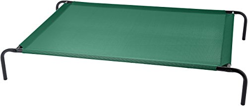 AmazonBasics - Cama para mascotas anticalor elevada, XL, Verde