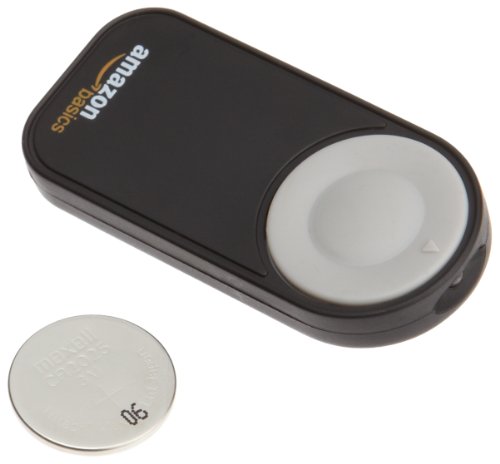 AmazonBasics - Disparador inalámbrico para cámara réflex digital, (5 metros), negro