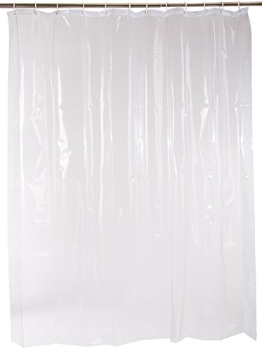 AmazonBasics - Forro transparente de PVC para cortina de ducha (180 x 200 cm)