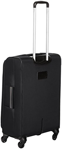 AmazonBasics Juego de maletas blandas giratorias, (53cm, 64cm, 74cm), Negro