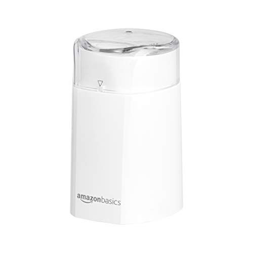 AmazonBasics - Molino de café eléctrico, blanco