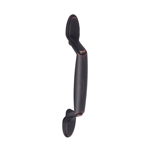 AmazonBasics - Tirador con extremos tipo cucharilla, para armario, 13 cm de longitud (centro del orificio de 7,62 cm), Bronce antiguo, Paquete de 10