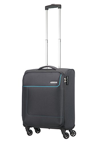 American Tourister - Funshine - Spinner Equipaje de mano 55 cm, 36 L, gris (Sparkling Graphite)