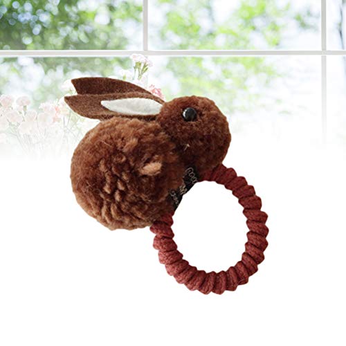 AMOSFUN Conejito de Pascua Orejas de Conejo, Cinta elástica para el Cabello Titulares de la Cola de Caballo Arco para el Cabello Accesorios para el Cabello Traje de Pascua para niños pequeños y bebés